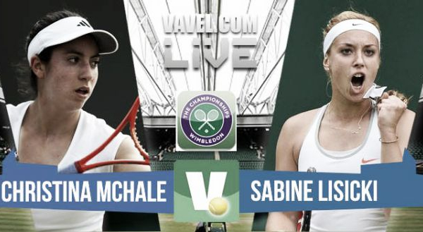 Resultado Christina McHale - Sabine Lisicki en Wimbledon 2015 (1-2)