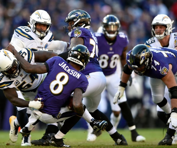 Baltimore Ravens 20-10 Los Angeles Chargers highlights and points in NFL 2023