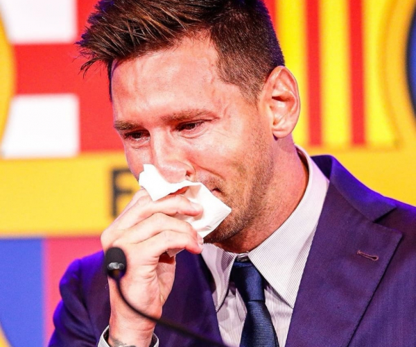 Tangis Haru Lionel Messi Di Camp Nou