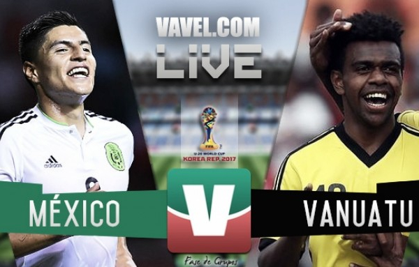 Resultado México 3-2 Vanuatu en el Mundial de Corea Sub 20