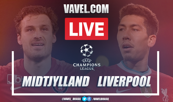 Gols e melhores momentos Midtjylland 1x1 Liverpool pela Champions League
