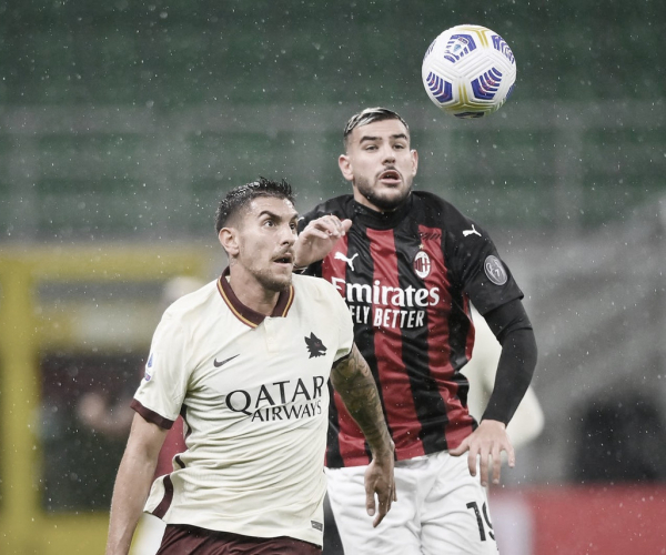 Em jogo de seis gols, prevalece equilíbrio entre Milan e Roma e clássico termina
empatado 
