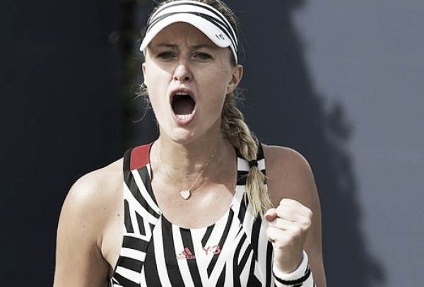 WTA s-Hertogenbosch: Kristina Mladenovic wins battle of the friends against Belinda Bencic
