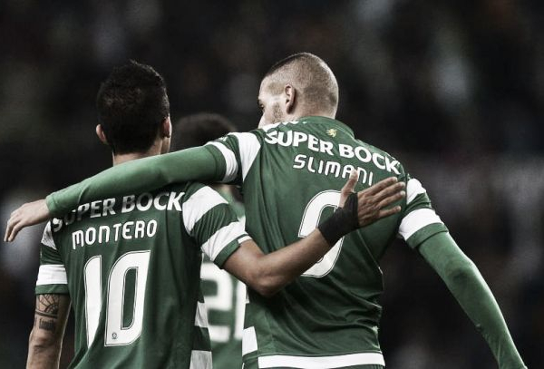 Sporting x (Slimani + Montero) = 3 valiosos pontos