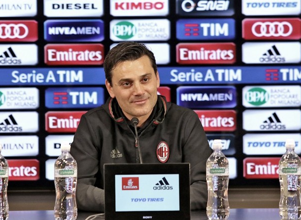 Milan, Montella in conferenza stampa: "Abbiamo assorbito la sconfitta; Pasalic lo comprerei".