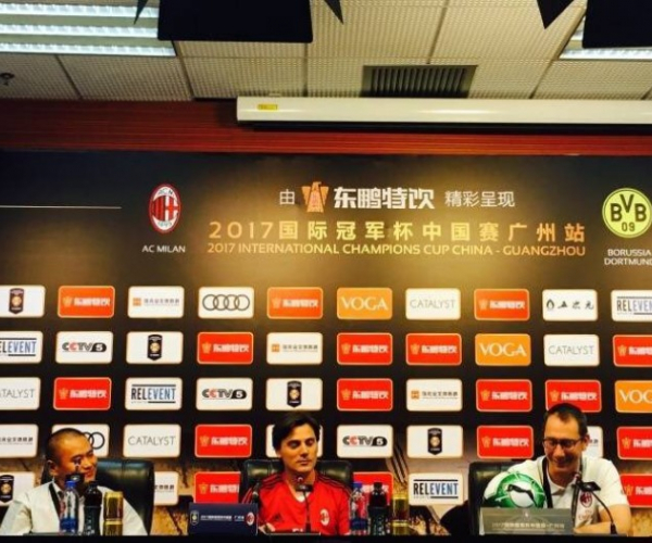 Il Milan è arrivato in Cina, Montella: "La società sta facendo qualcosa di straordinario"