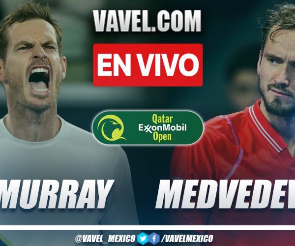 Resumen y sets: Murray 0-2 Medvedev en ATP Doha 2023