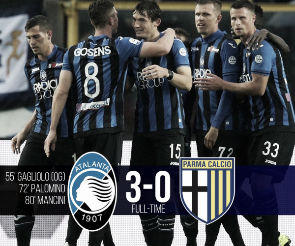 Serie A: tris dell'Atalanta contro il Parma