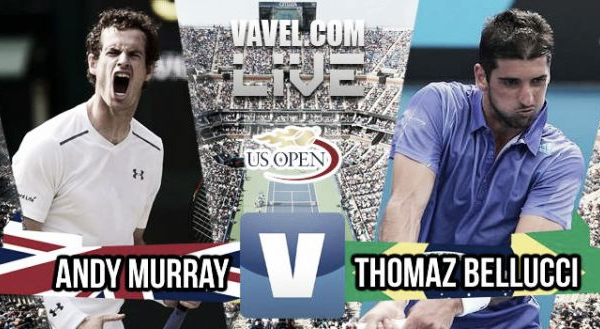 US Open 2015 - Andy Murray bt. Thomaz Bellucci: As it happened
