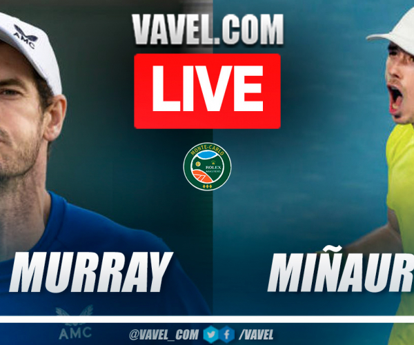 Highlights and points of Murray 0-2 Miñaur at Montecarlo Masters