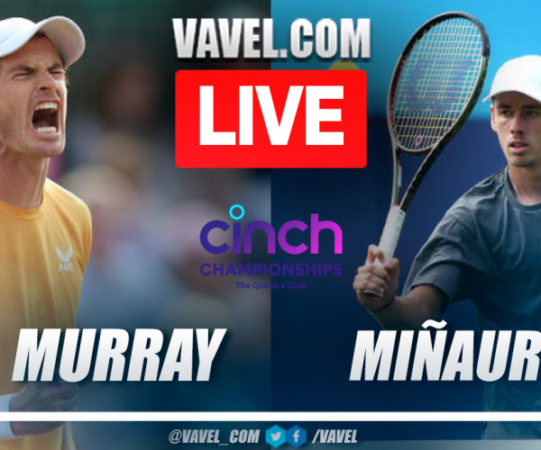 Highlights and points of Andy Murray vs Alex Miñaur at ATP Queen's 2023