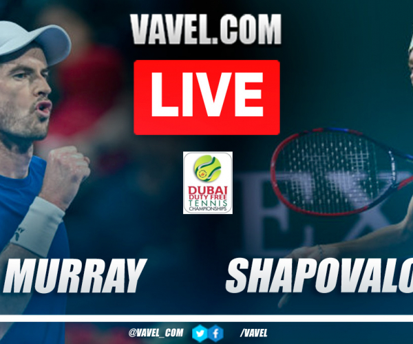 Highlights and points of the Murray 2-1 Shapavalov at ATP Dubai