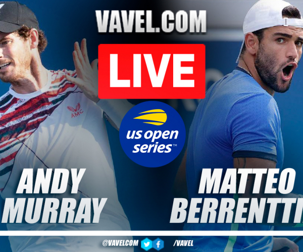 Summary and highlights of Andy Murray 1-3 Matteo Berrenttini in US Open