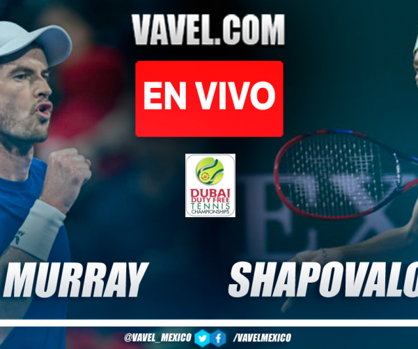 Resumen y puntos del Murray 2-1 Shapavalov en ATP Dubai
