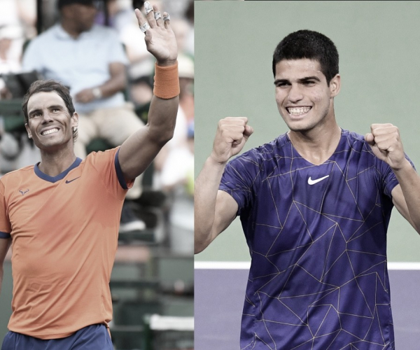 Rafael Nadal y Carlos Alcaraz se enfrentarán por un lugar en la final de Indian Wells