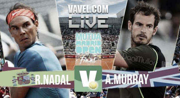 Resultado Nadal - Murray en la final del Mutua Madrid Open 2015 (0-2)