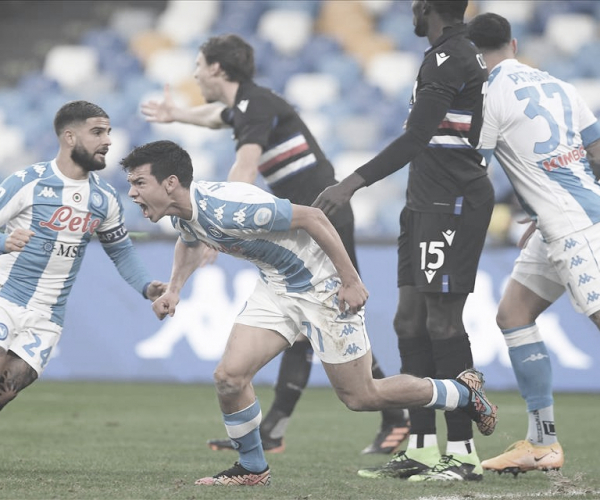 Substituições surtem efeito, Napoli vira sobre Sampdoria e continua
perseguição ao Milan