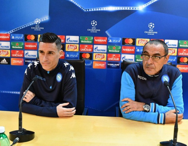 Napoli, Sarri e Callejon verso il Manchester City: "Domani come una finale, vogliamo i tre punti"