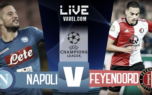 Live Napoli - Feyenoord, diretta Champions League 2017/18 (3-1) Il trio delle meraviglie colpisce!