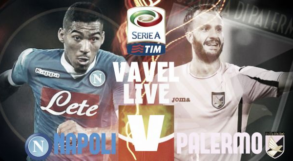 Live Napoli - Palermo, risultato partita Serie A 2015/16  (2-0)