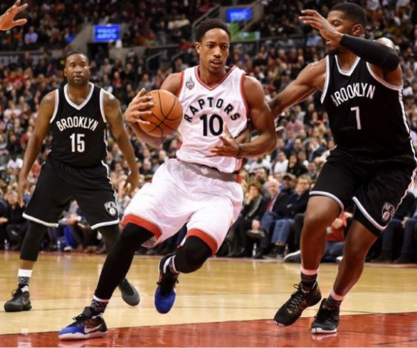 Brooklyn Nets Fall To Toronto Raptors Behind 61 Points Combined From Raptors' Backcourt