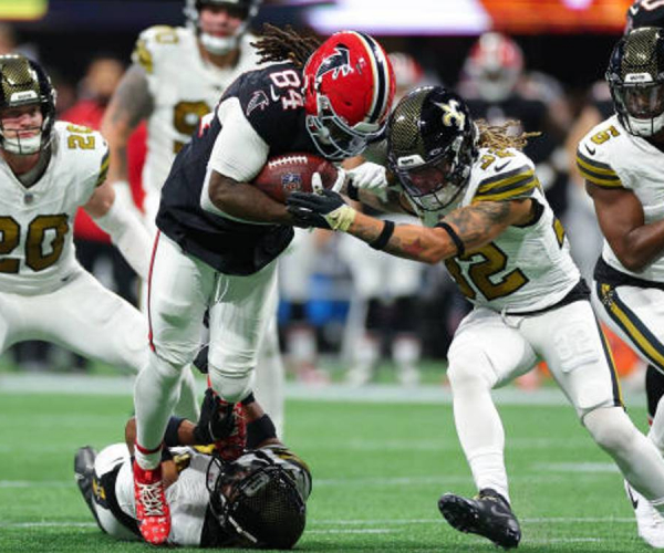 Highlights and touchdowns of Atlanta Falcons 17-48 New Orleans Saints in NFL