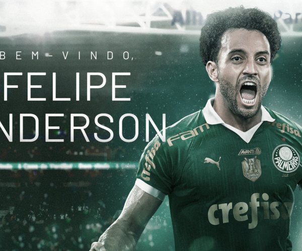 Palmeiras anuncia contratação de Felipe Anderson 