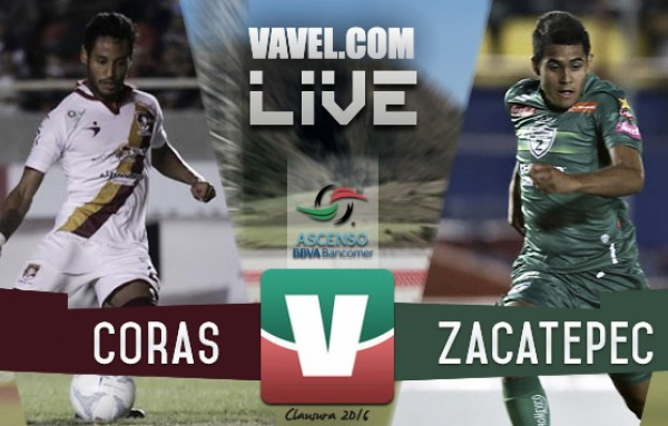 Resultado Coras Tepic - Zacatepec en Ascenso MX 2016 (2-1)