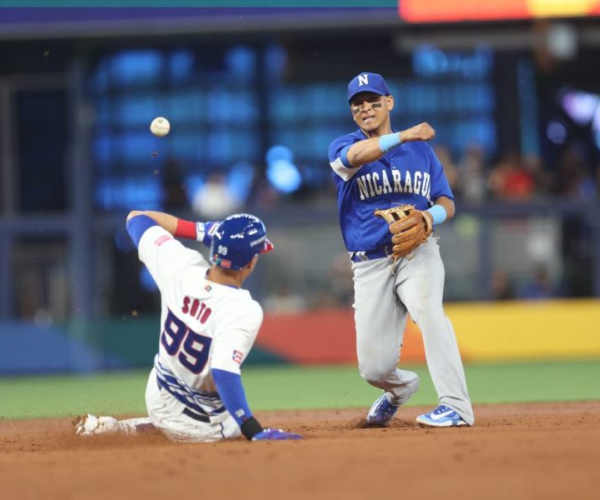 Summary and runs of Dominican Republic 5-4 Nicaragua in the Caribbean Series 2024