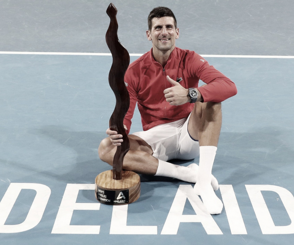   Novak Djokovic alcanza
su título 92 en Adelaida