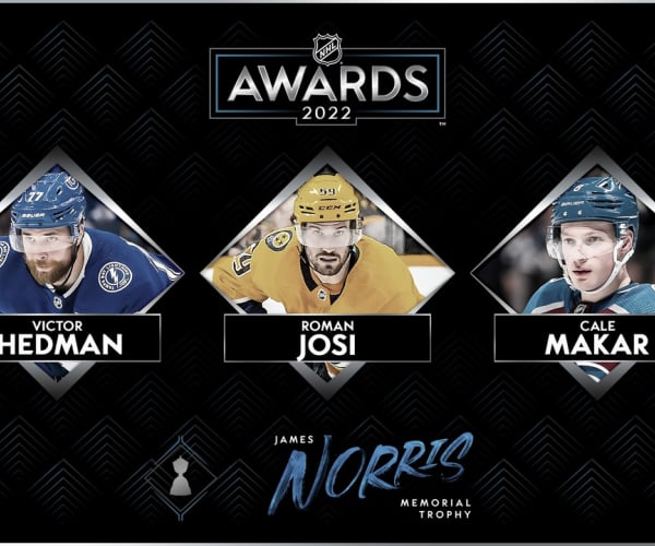 Hedman, Josi y Makar, son los finalistas del Norris Trophy 2022