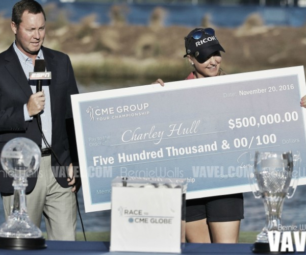 Charley Hull wins CME Group Tour Championship