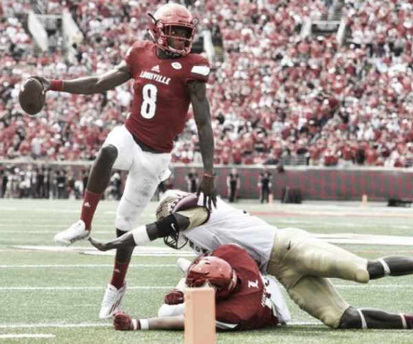 Louisville throttles second-ranked Florida State 63-20