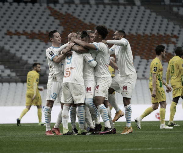 Dominante
do início ao fim, Olympique de Marseille vence Nantes com facilidade
