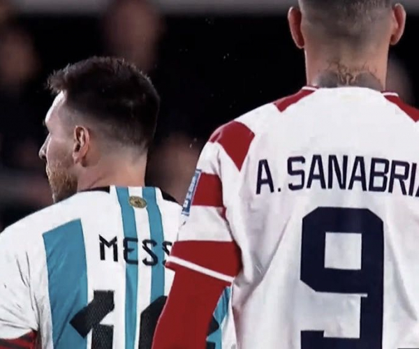 El polémico escupitajo de Sanabria a Messi