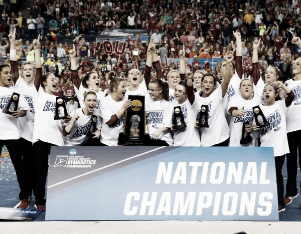 NCAA Women's Gymnastics Championships Super Six Team Finals: Oklahoma caps off dominant season, wins second national title