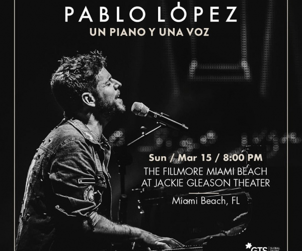 Pablo López ofrecerá su primer concierto en Miami