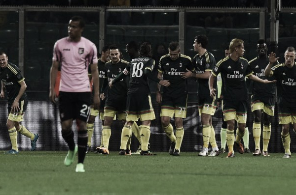 Un passo indietro per il Palermo, rosanero dominati dal Milan