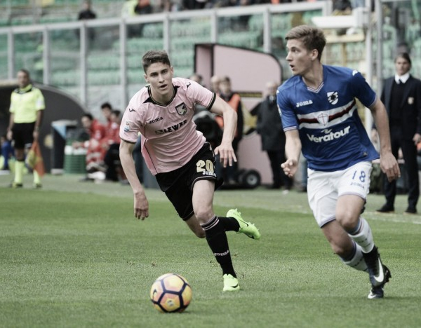 Palermo, che beffa! La Samp la pareggia all'ultimo (1-1)