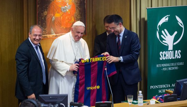 El Papa Francisco recibe al FC Barcelona
