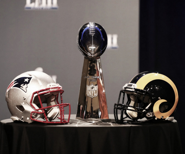 Super Bowl LIII: últimos antecedentes
entre Rams y Patriots