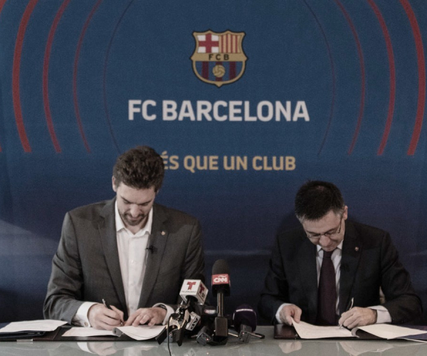 Pau Gasol: "Estamos muy ilusionados de iniciar este proyecto con el Barça"