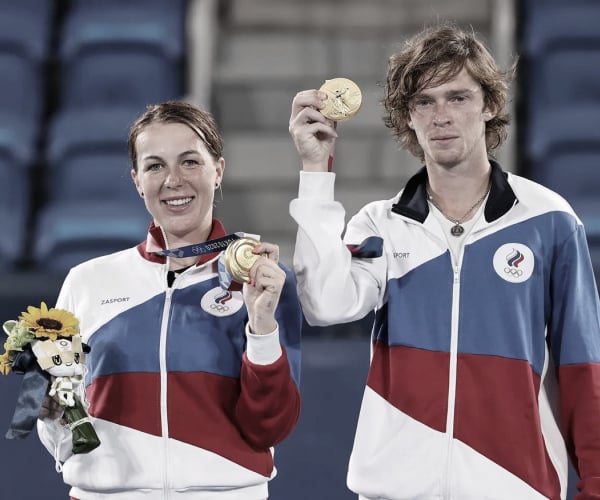 Pavlyuchenkova y Rublev salvan un match point para lograr el
oro olímpico