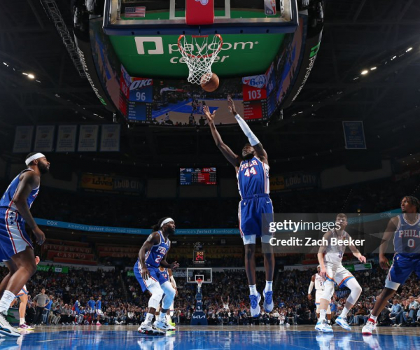 Thunder 123-127 76ers Embid to the rescue for Philly as Giddey situation looked into by NBA