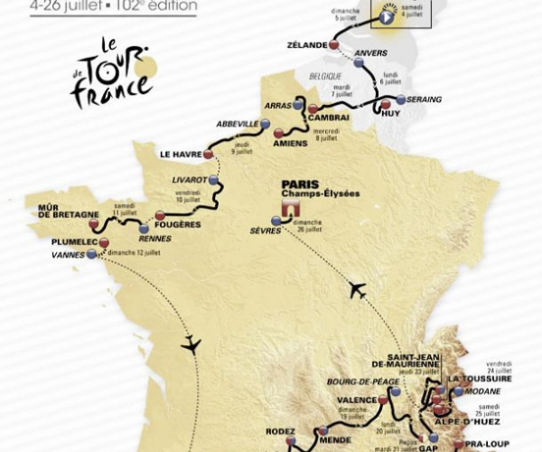 Tour de France 2015 : le parcours est dévoilé