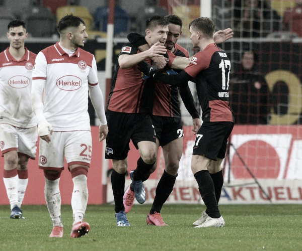 Hertha BSC rescata un punto en Düsseldorf (3-3)
