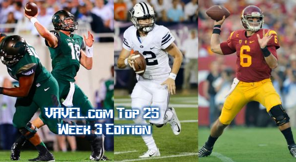 VAVEL USA NCAA Football Week 3 Top 25 Rankings