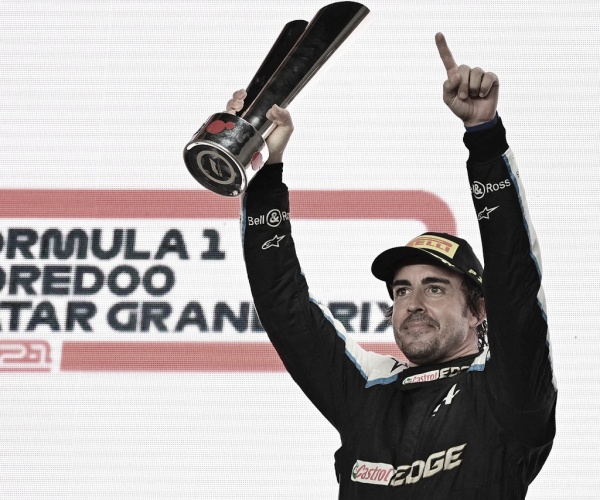 Qatar: el podio número 98 de Alonso