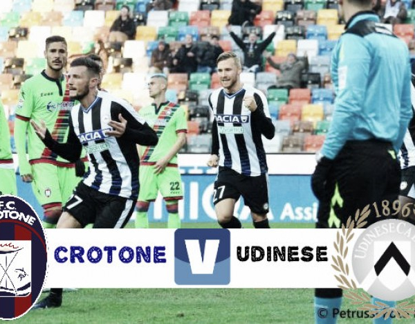 Serie A - Il Crotone allo Scida si gioca le ultime chance di salvezza contro l'Udinese