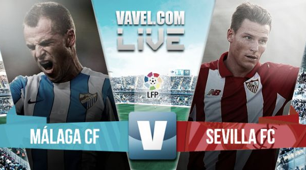Resultado Málaga - Sevilla en Liga BBVA 2015 (0-0)